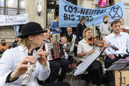 Extinction Rebellion Protestaktion in Berlin