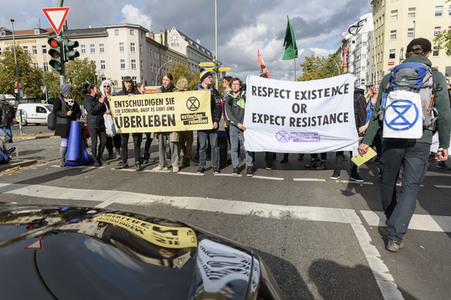 Extinction Rebellion Protestaktion in Berlin