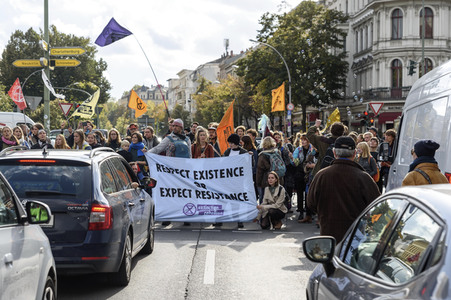 Extinction Rebellion Protestaktion in Berlin