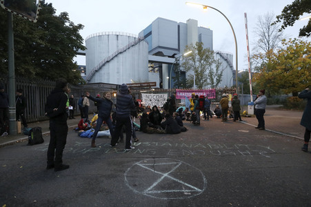 Extinction Rebellion Protestaktion in Berlin