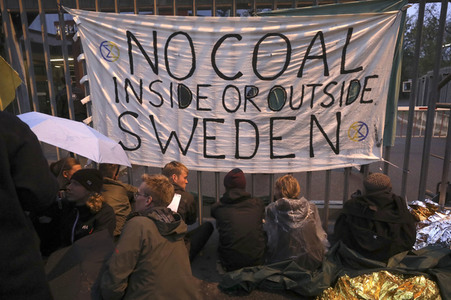 Extinction Rebellion Protestaktion in Berlin