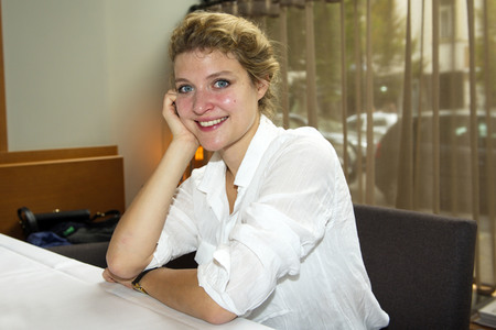 Pressetermin mit Lara Mandoki in Berlin