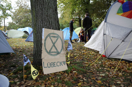 Extinction Rebellion Protestaktion in Berlin
