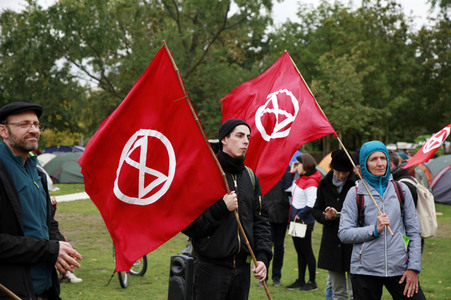 Extinction Rebellion Protestaktion in Berlin