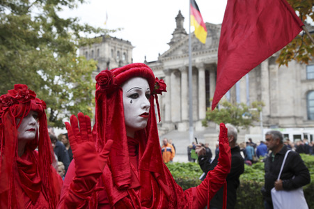 Extinction Rebellion Protestaktion in Berlin