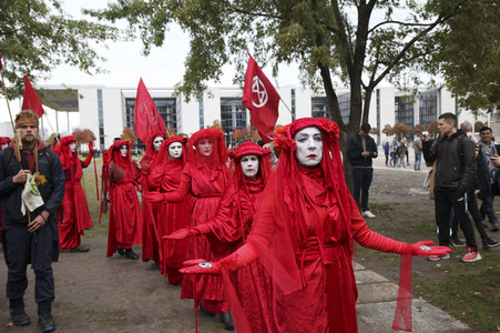 Extinction Rebellion Protestaktion in Berlin