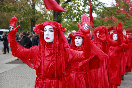 Extinction Rebellion Protestaktion in Berlin