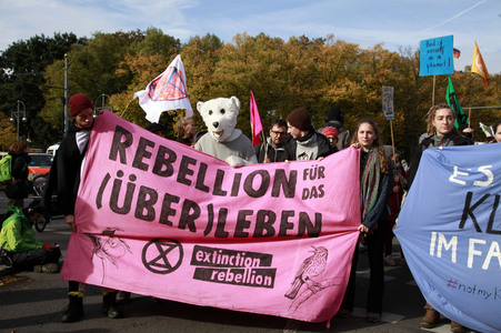 Extinction Rebellion Protestaktion in Berlin