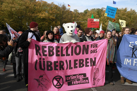 Extinction Rebellion Protestaktion in Berlin