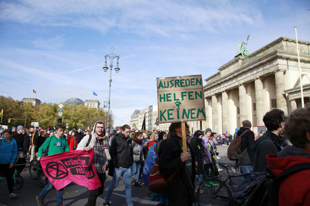 Extinction Rebellion Protestaktion in Berlin