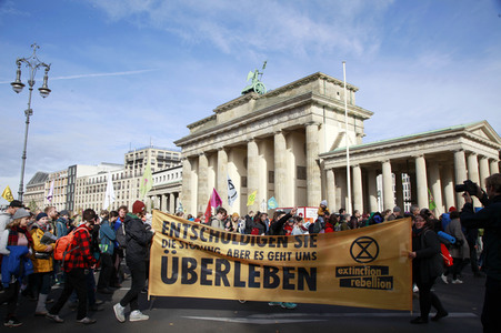 Extinction Rebellion Protestaktion in Berlin