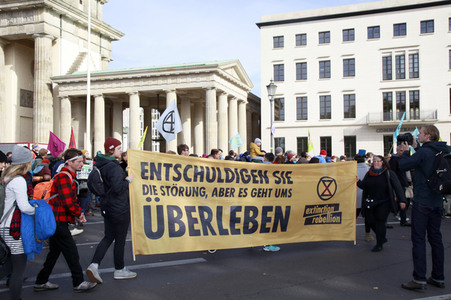 Extinction Rebellion Protestaktion in Berlin