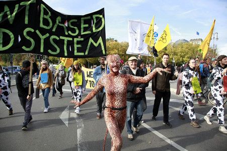 Extinction Rebellion Protestaktion in Berlin