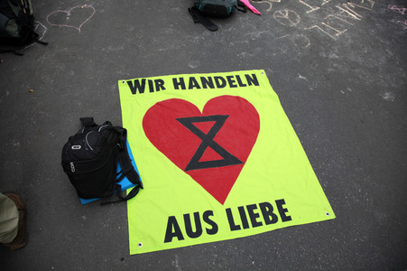Extinction Rebellion Protestaktion in Berlin