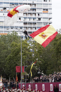 Militärparade zum spanischen Nationalfeiertag in Madrid