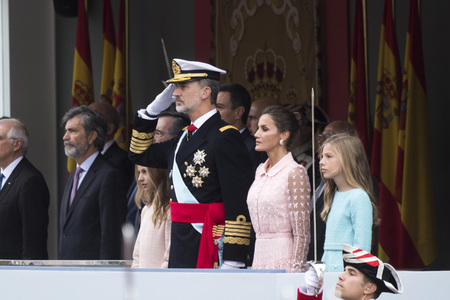 Militärparade zum spanischen Nationalfeiertag in Madrid