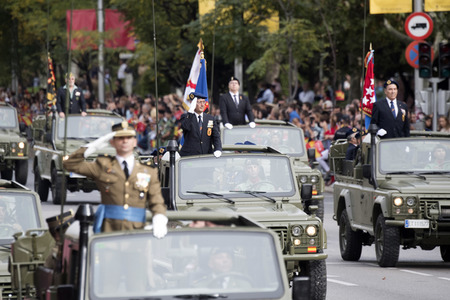Militärparade zum spanischen Nationalfeiertag in Madrid