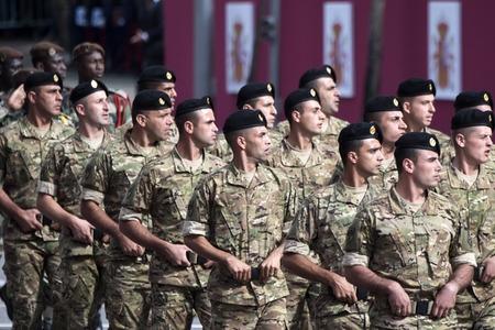 Militärparade zum spanischen Nationalfeiertag in Madrid