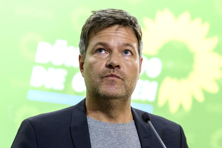 Pressekonferenzder Grünen in Berlin