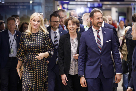 Kronprinzessin Mette-Marit und Kronprinz Haakon von Norwegen in Köln