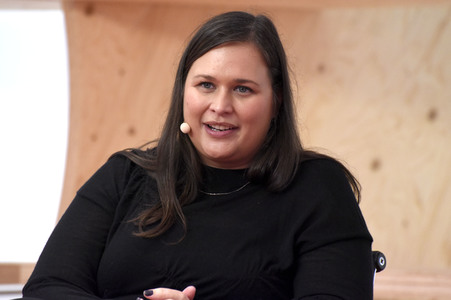 Kelly Luegenbiehl auf der Frankfurter Buchmesse 2019