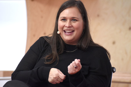 Kelly Luegenbiehl auf der Frankfurter Buchmesse 2019