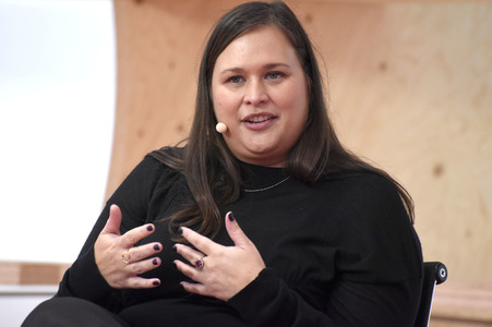 Kelly Luegenbiehl auf der Frankfurter Buchmesse 2019
