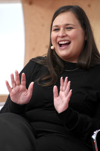 Kelly Luegenbiehl auf der Frankfurter Buchmesse 2019