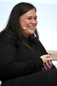 Kelly Luegenbiehl auf der Frankfurter Buchmesse 2019