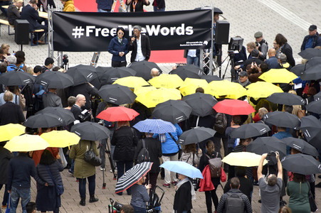 Mahnwache FreeHongKong auf der Frankfurter Buchmesse 2019