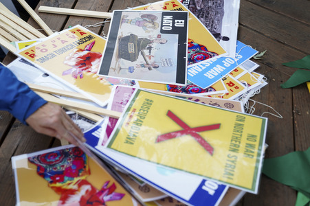Demonstration gegen die türkische Militär-Offensive in Nordsyrien in Köln