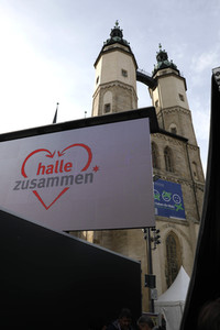 Solidaritätskonzert 'Halle zusammen' in Halle