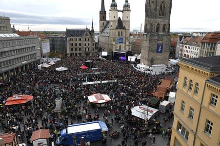 Solidaritätskonzert 'Halle zusammen' in Halle