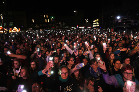 Solidaritätskonzert 'Halle zusammen' in Halle