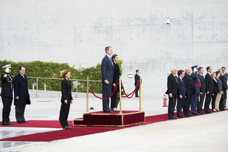 Abflug der spanischen Royals nach Japan in Madrid