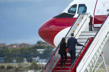 Abflug der spanischen Royals nach Japan in Madrid