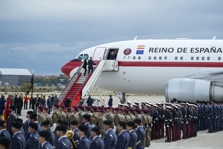 Abflug der spanischen Royals nach Japan in Madrid