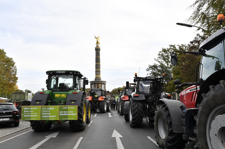 Protest gegen Agrarpolitik in Berlin