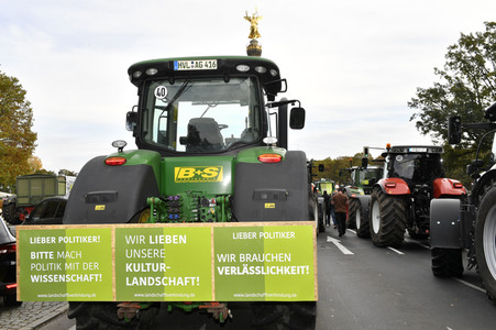 Protest gegen Agrarpolitik in Berlin