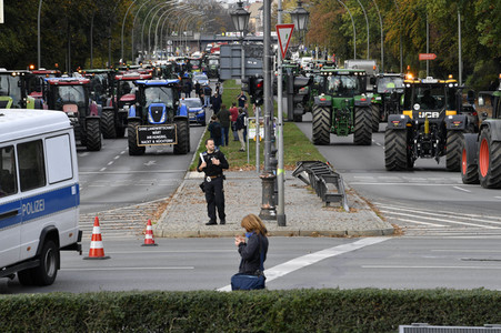 Protest gegen Agrarpolitik in Berlin