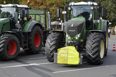 Protest gegen Agrarpolitik in Berlin
