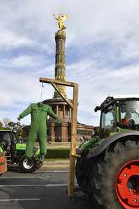 Protest gegen Agrarpolitik in Berlin