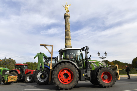 Protest gegen Agrarpolitik in Berlin