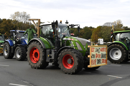 Protest gegen Agrarpolitik in Berlin