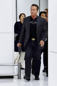 Ankunft 'Terminator: Dark Fate' Cast in Narita