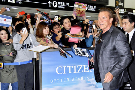 Ankunft 'Terminator: Dark Fate' Cast in Narita