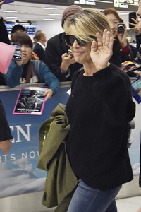 Ankunft 'Terminator: Dark Fate' Cast in Narita