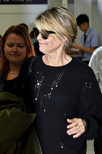 Ankunft 'Terminator: Dark Fate' Cast in Narita