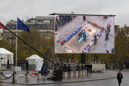 101. Jahrfeier des Waffenstillstands von 1918 in Paris