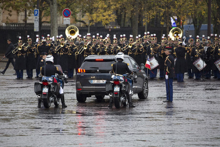 101. Jahrfeier des Waffenstillstands von 1918 in Paris
